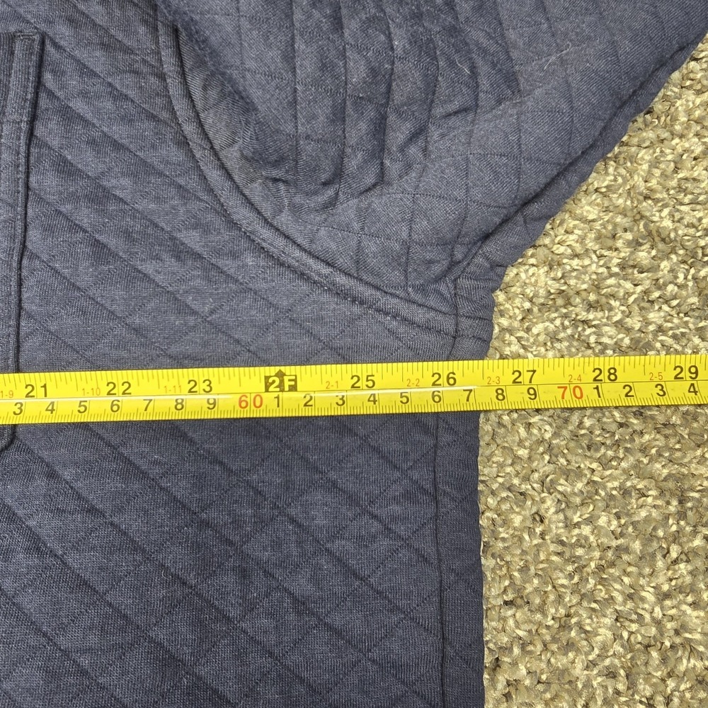 L.L.Bean Quilted Snap Overshirt Mens XL Reg Classic Navy Sweatshirt Shacket NWT - Picture 5 of 6